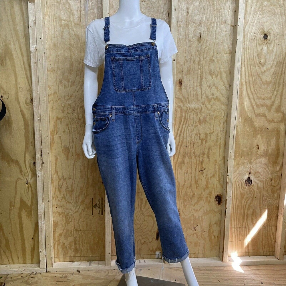 Universal Thread Blue Denim Overalls Adjustable Straps